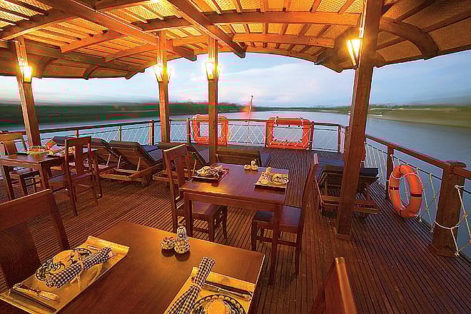 The Vietnamese sampans belong in these waters just as a kettuvallam would in Kerala