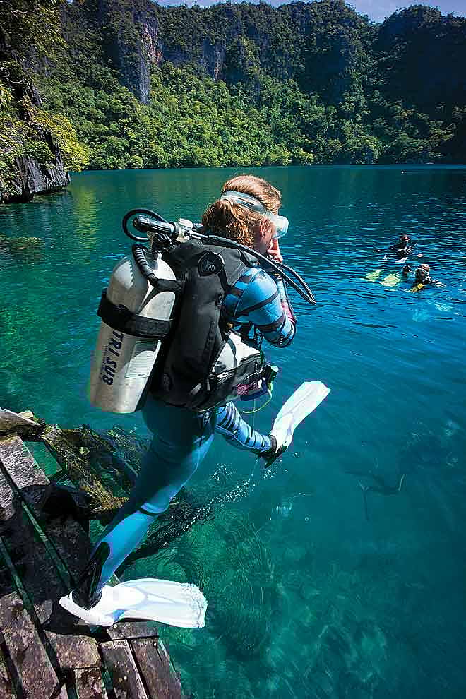 Palawan is the gateway to marine reserves best for scuba diving