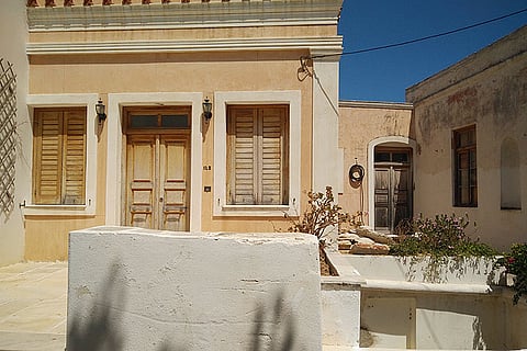 Walking past old houses