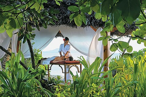 Beachside spa experience