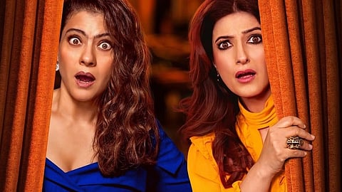 'ടൂ മച്ച്'ചാറ്റ്ഷോയുടെ പ്രഖ്യാപനത്തിന്റെ ഭാ​ഗമായി പുറത്തുവിട്ട ചിത്രത്തിൽ കജോളും ട്വിങ്കിൾഖന്നയും 