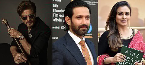 ഷാരൂഖ് ഖാൻ, വിക്രാന്ത് മാസി,റാണി മുഖർജി 