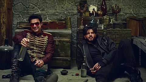 'ലോക:2' അനൗൺസ്മെന്റ് ടീസർ റിലീസിന്റെ ഭാ​ഗമായി വേഫെറർ ഫിലിംസ് ഇറക്കിയ പോസ്റ്റർ