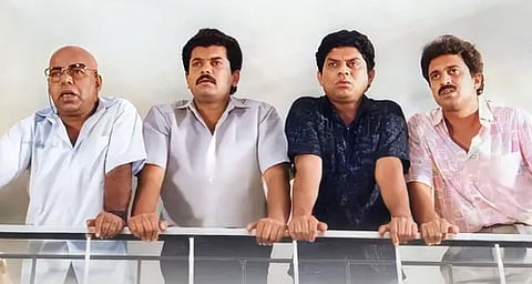 'മൂക്കില്ലാരാജ്യത്തി'ൽ തിലകൻ,മുകേഷ്,ജ​ഗതി,സിദ്ദിഖ് എന്നിവർ