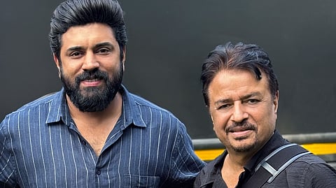 നിവിൻ പോളിയും പനോരമ സ്റ്റുഡിയോസ് ചെയർമാൻ കു​മാ​ർ മ​ങ്ക​ട് പ​ഥ​കും