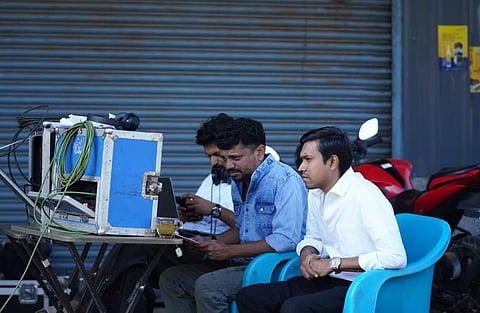 അൽത്താഫ് സലിം പുതിയ സിനിമയുടെ സെറ്റിൽ