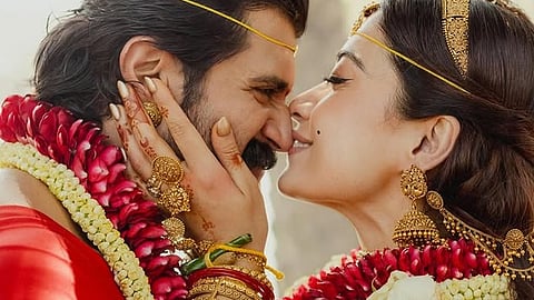 വിജയ് ദേവരകൊണ്ടയും രശ്മിക മന്ദാനയും വിവാഹദിനത്തിൽ