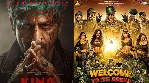 കിങ്,വെൽകം ടു ദ് ജം​ഗിൾ പോസ്റ്ററുകൾ