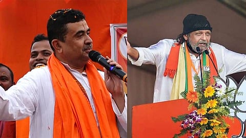 শুভেন্দু অধিকারী ও মিঠুন চক্রবর্তী