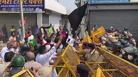 হরিয়ানায় কৃষকদের বিক্ষোভ