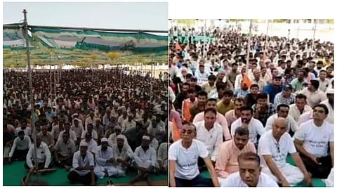 বিক্ষোভে কৃষকরা