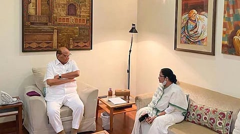শারদ পাওয়ারের সঙ্গে বৈঠকে মমতা বন্দ্যোপাধ্যায় 