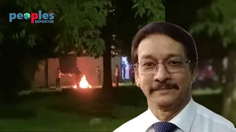 সুবীরেশের গ্রেফতারির পরই উত্তরবঙ্গ বিশ্ববিদ্যালয়ের বাইরে 'নথি পোড়ানোর' অভিযোগ