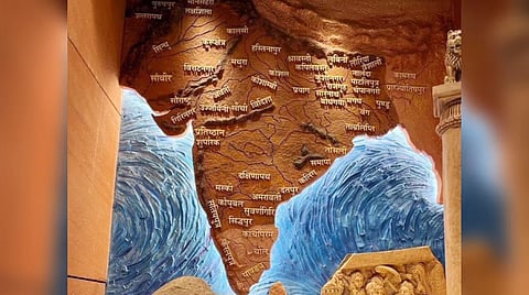 নয়া সংসদ ভবনে প্রদর্শিত ‘ম্যুরাল’