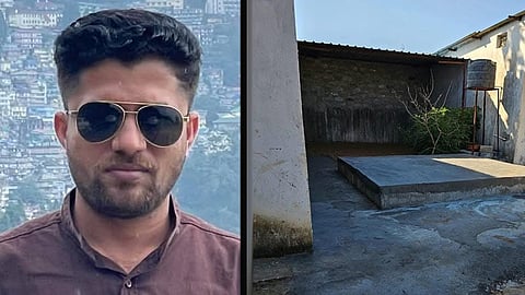 নিহত সাংবাদিক মুকেশ চন্দ্রাকর এবং যেখানে তাঁর দেহ পাওয়া গেছে 