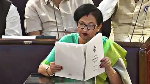 বিধানসভায় বাজেট বক্তৃতায় অর্থ প্রতিমন্ত্রী চন্দ্রিমা ভট্টাচার্য