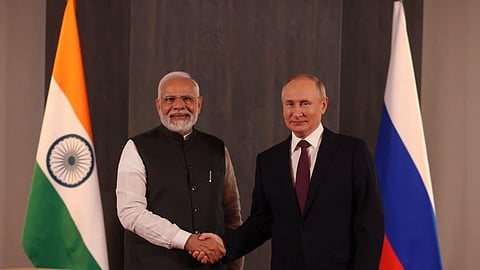 নরেন্দ্র মোদী এবং ভ্লাদিমির পুতিন