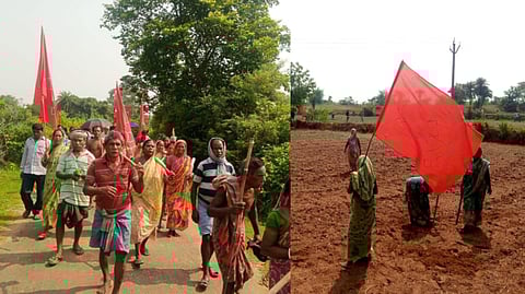 পুলিশি সহায়তায় জমি দখলের চেষ্টা! সিপিআইএম-এর ডাকে জোট বেঁধে তৃণমূল নেতাদের হটিয়ে চাষ শুরু কৃষকদের