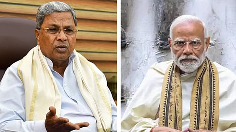 সিদ্দারামাইয়া এবং নরেন্দ্র মোদী