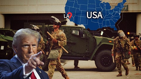 অভিবাসন বিরোধী বিক্ষোভ দমনে তৎপর মার্কিন প্রশাসন