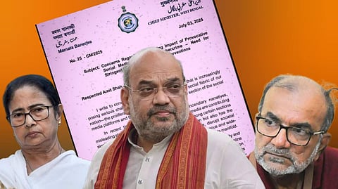 অমিত শাহকে চিঠি মমতার