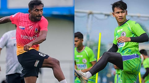 দুই শিবিরের অনুশীলনের দৃশ্য