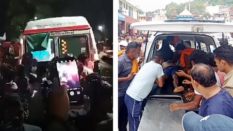 উত্তরপ্রদেশের ঔশানেশ্বর মহাদেব মন্দিরে দুর্ঘটনা, হরিদ্বারের মনসাদেবী মন্দিরের দুর্ঘটনা (বাঁদিক থেকে)