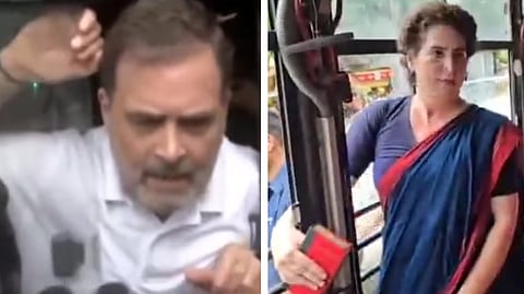 আটক রাহুল ও প্রিয়াঙ্কা গান্ধী