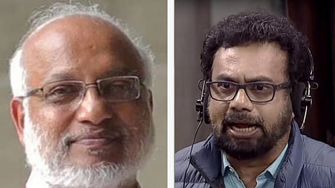 সিপিআইএম সাধারণ সম্পাদক এম এ বেবী ও সাংসদ জন ব্রিটাস 