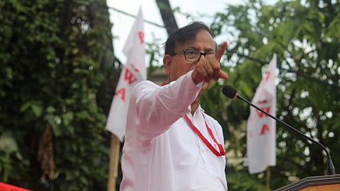 জনসভায় সিপিআইএম রাজ্য সম্পাদক মহম্মদ সেলিম