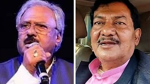 নির্মল ঘোষ (বাঁদিকে), হামিদুর রহমান (ডানদিকে)