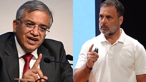 জ্ঞানেশ কুমার ও রাহুল গান্ধী