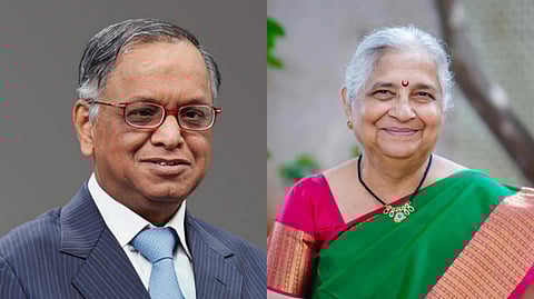 নারায়ণ মূর্তি এবং তাঁর স্ত্রী সুধা মূর্তি