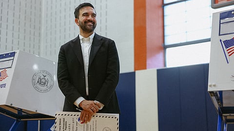 মেয়র নির্বাচনে ভোটদানের পর জোহরান মামদানি