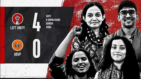 জে এন ইউ তে জয়ী চার