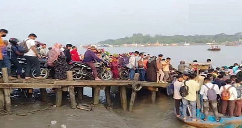 ভাইরাল ভিডিওর দৃশ্য