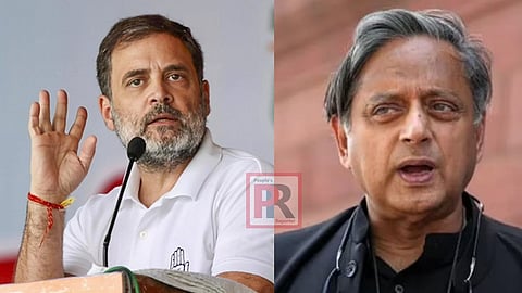 রাহুল গান্ধী ও শশী থারুর 