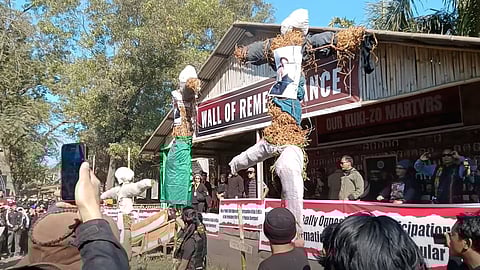 কুকি গোষ্ঠীর ৩ বিজেপি বিধায়কের সরকারের যোগ দেবার প্রতিবাদে উত্তাল মণিপুর