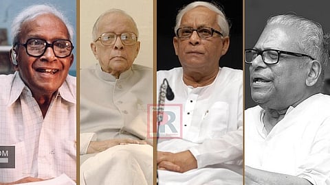 ইএমএস, জ্যোতি বসু, বুদ্ধদেব ভট্টাচার্য এবং ভি এস অচ্যুতানন্দন