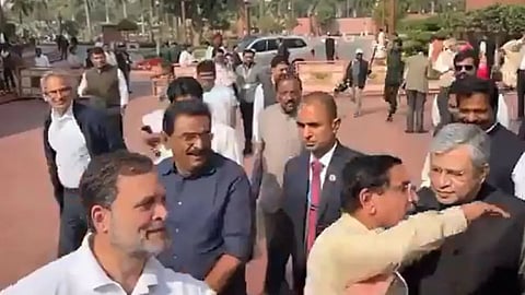 রাহুল গান্ধী এবং দুই কেন্দ্রীয় মন্ত্রী