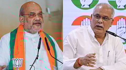 অমিত শাহ এবং ভূপেশ বাঘেল