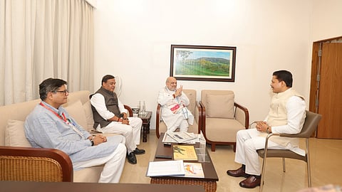 কেন্দ্রীয় স্বরাষ্ট্রমন্ত্রী অমিত শাহ, মুখ্যমন্ত্রী হিমন্ত বিশ্ব শর্মার সঙ্গে বৈঠকে ভূপেন বোরা