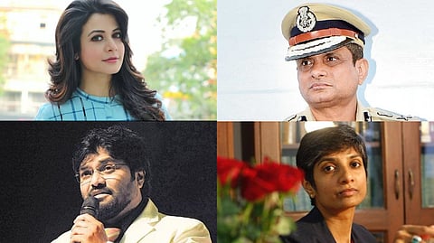 (বামদিক থেকে ডানদিকে) কোয়েল মল্লিক, রাজীব কুমার. বাবুল সুপ্রিয় এবং মেনকা গুরুস্বামী