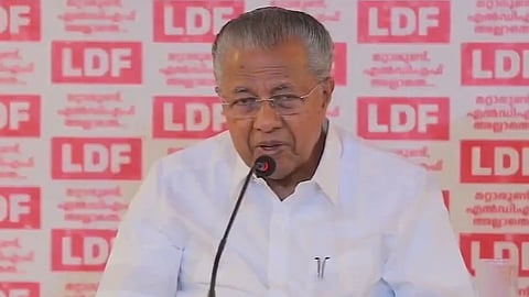 সোমবার সকালে থিরুভালায় সাংবাদিক সম্মেলনে পিনারাই বিজয়ন