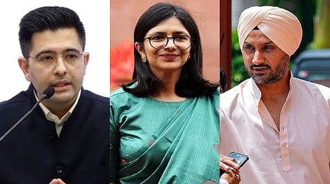 রাঘব চাড্ডা, স্বাতী মালিওয়াল এবং হরভজন সিং