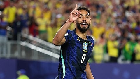 গোল করার পর ম্যাথিউজ কুনহা