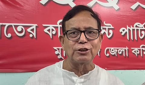 সাংবাদিক সম্মেলনে সিপিআইএম রাজ্য সম্পাদক মহম্মদ সেলিম 