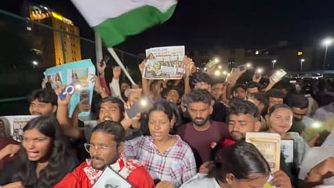 ঝাড়খন্ডে চতুর্দশ দিনে ছাত্র বিক্ষোভ