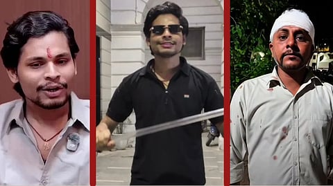 হামলাকারী স্বতন্ত্র ভরদ্বাজ ও আক্রান্ত ব্যক্তি