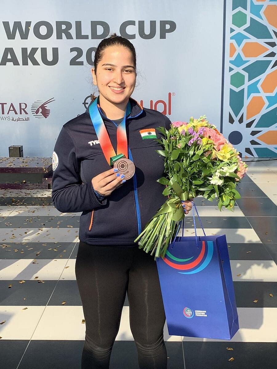 ಶೂಟಿಂಗ್‌ ವಿಶ್ವಕಪ್‌: ಭಾರತದ ರಿಧಮ್‌ಗೆ ಕಂಚು